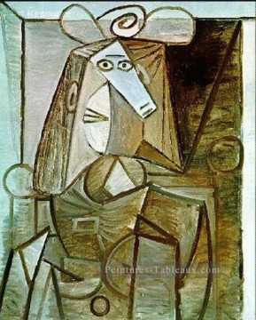 Femme assise 1938 cubiste Pablo Picasso Peinture à l'huile